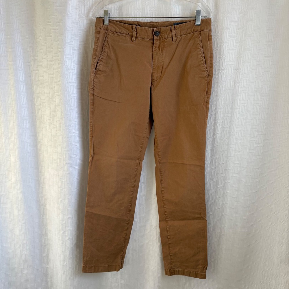 Bonobos Mens Slim Fit Chino Pants Tobacco Brown Cotton Stretch 31x30